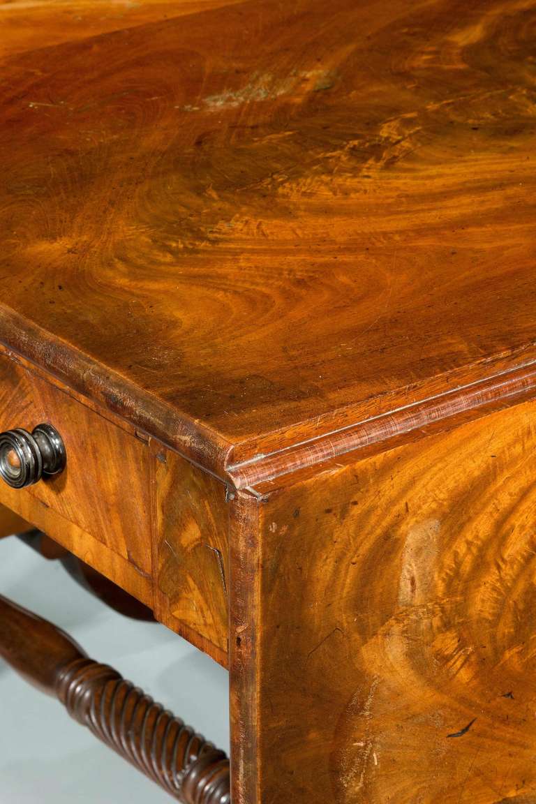 Regency Period Mahogany Sofa Table. Exceptionally Well Figured 1