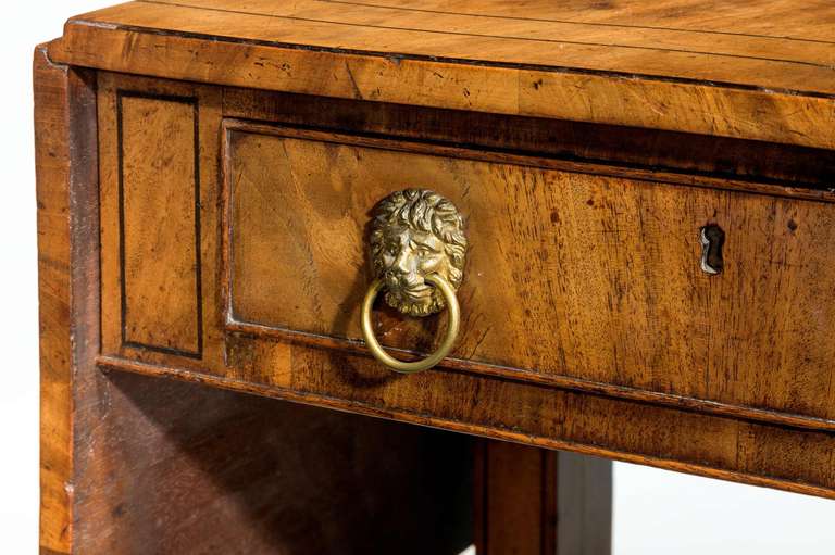 Regency Period Mahogany Sofa Table with Lion Mask Handles 1