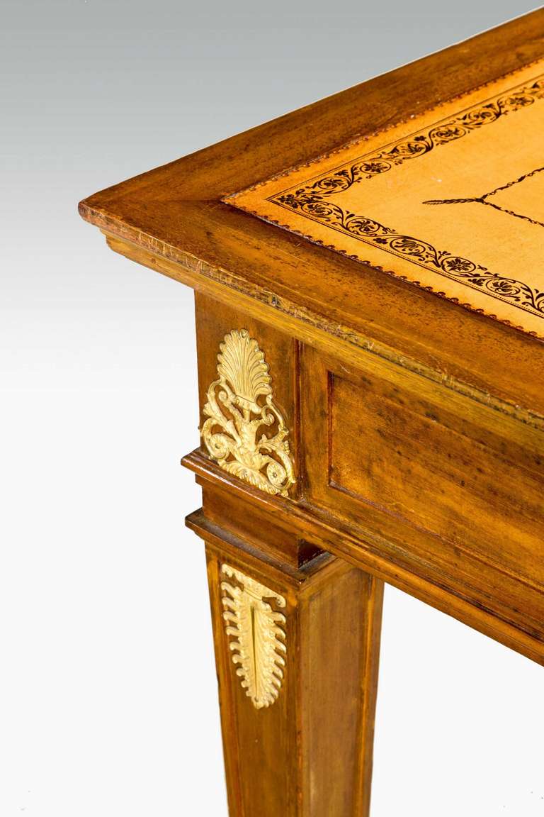 French Mahogany Library Writing Table at 1stDibs