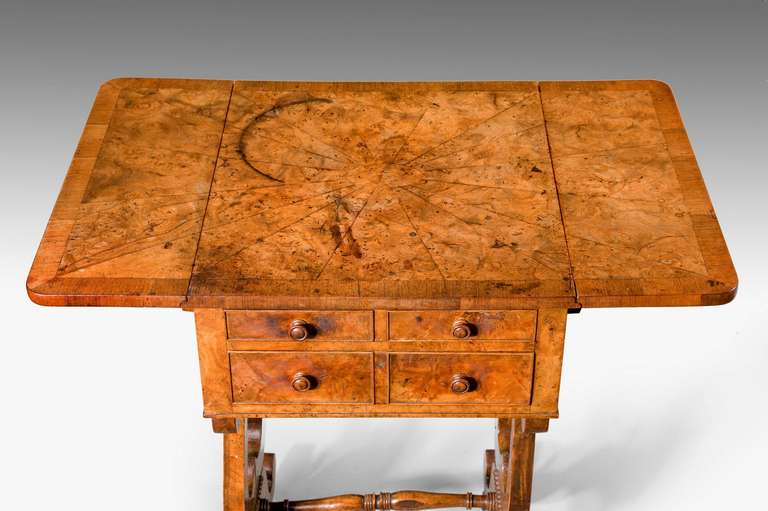 Regency Period Amboyna Work Table For Sale 2
