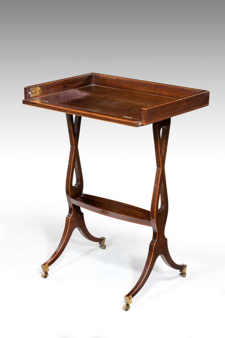 George III Period Tulipwood Vide Poche In Excellent Condition In Peterborough, Northamptonshire