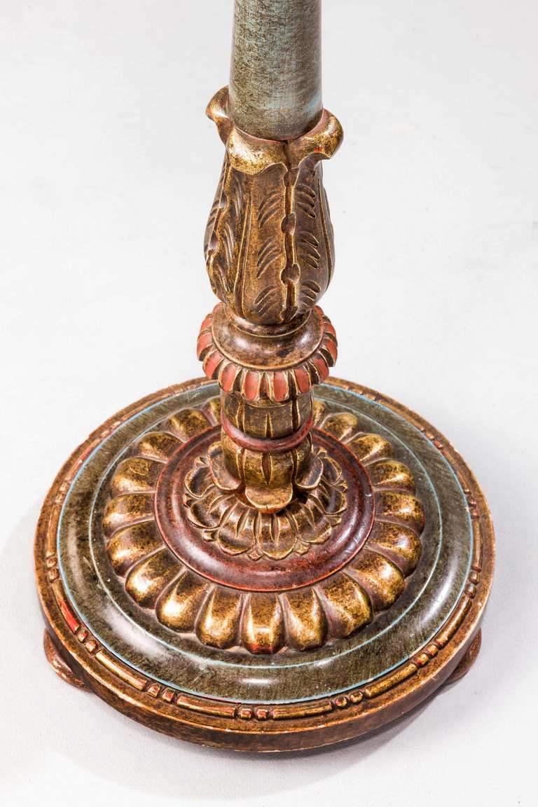 19th Century Italian Candlestick Lamp In Good Condition In Peterborough, Northamptonshire