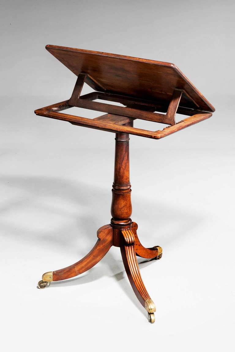George III Period Mahogany Reading or Writing Table In Good Condition In Peterborough, Northamptonshire