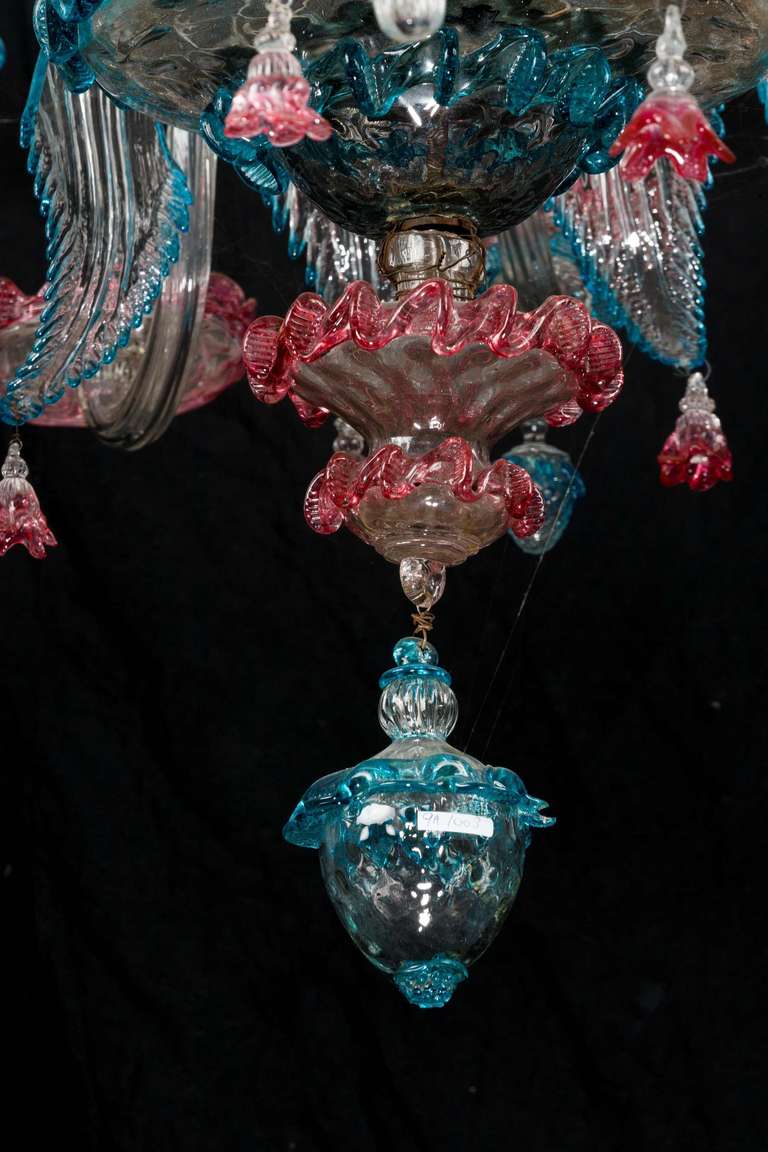 Glass 19th Century Murano Chandelier