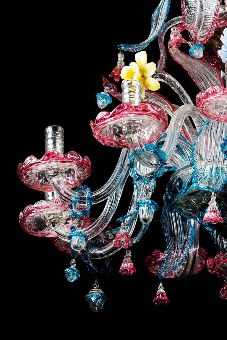 Verre Lustre de Murano du 19e siècle