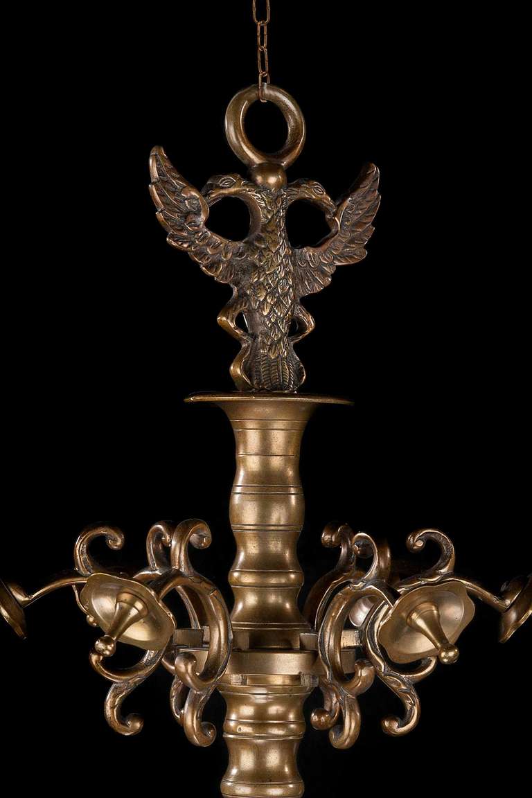 17th Century Design Six-Arm Chandelier In Good Condition In Peterborough, Northamptonshire