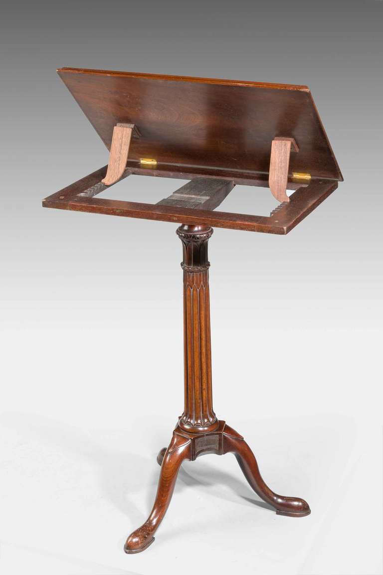 British Chippendale Period Mahogany Reading or Writing Table