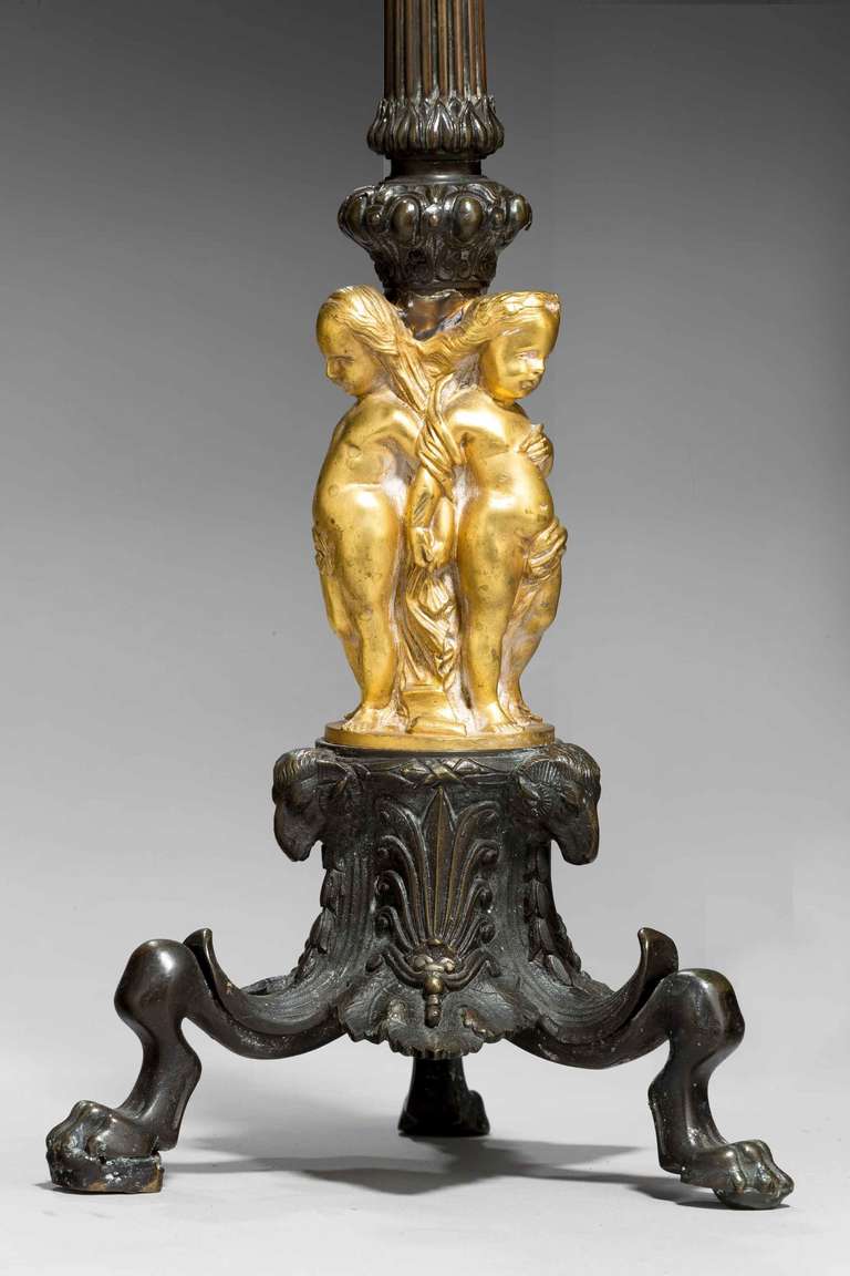 Pair of 19th Century, Six-Arm Candelabras For Sale 2