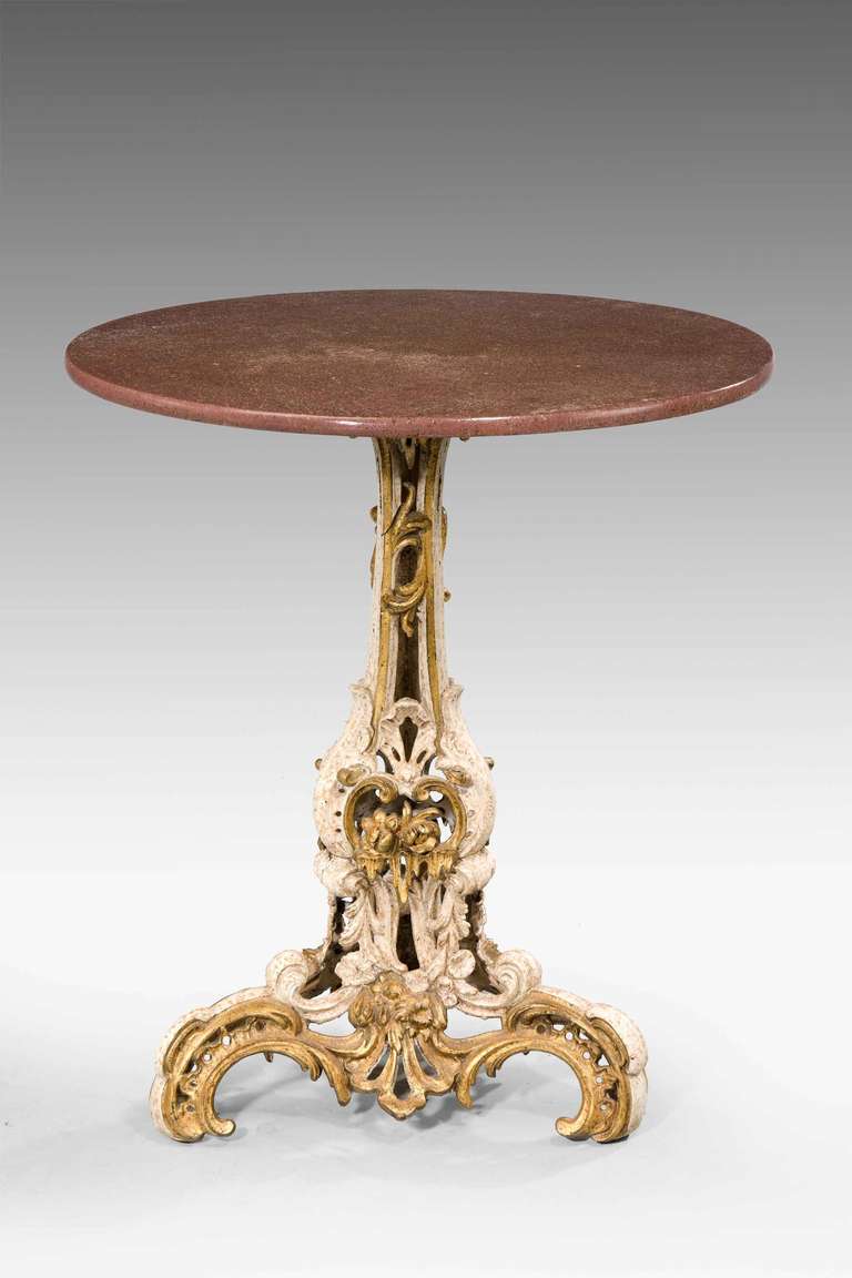 Mid-19th Century Parcel Gilt and Faux Table In Good Condition In Peterborough, Northamptonshire