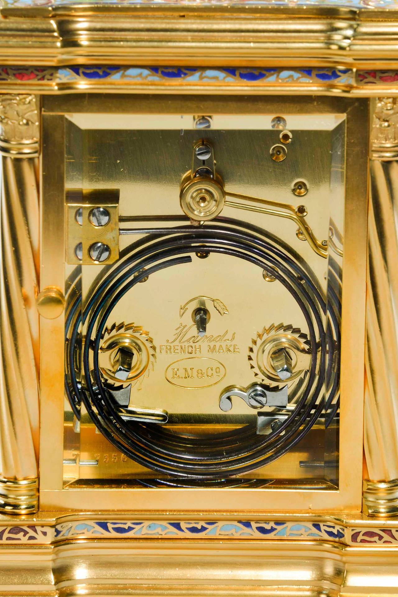 Exceptionally Fine Champlevé Carriage Clock 1