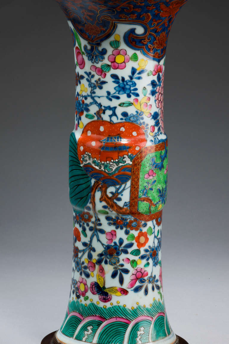 Oriental 19th Century Porcelain Vase Lamp In Excellent Condition In Peterborough, Northamptonshire