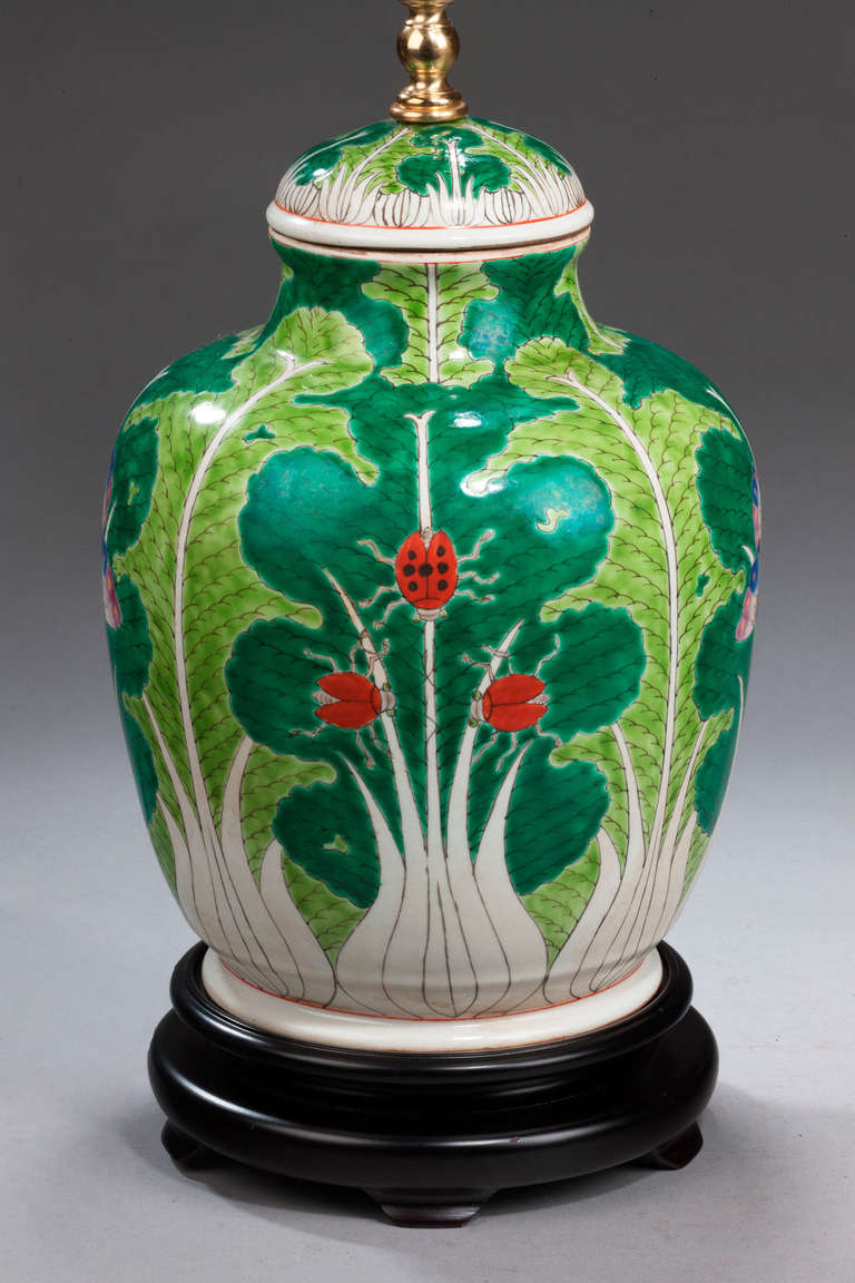 Pair of ginger jar shaped Canton lamps. Modern.

Canton porcelains are Chinese ceramic wares made for export in the 18th to the 20th centuries. The wares were made, glazed and fired at Jingdezhen but decorated with enamels at Canton (Guangzhou) in