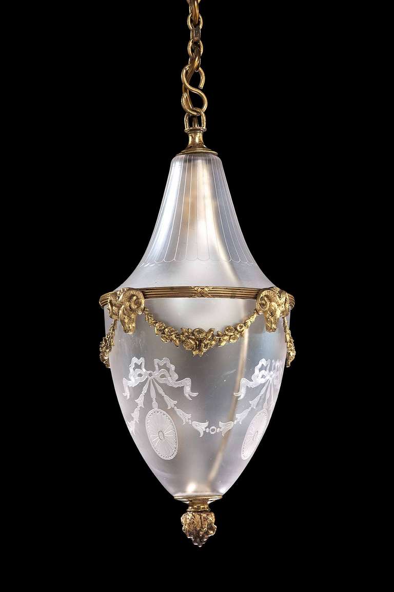 British Set of Three Late 19th Century Pear Shaped Lanterns