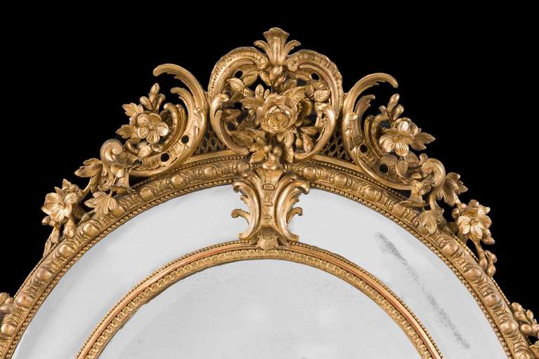 French 19th Century Giltwood Mirror For Sale
