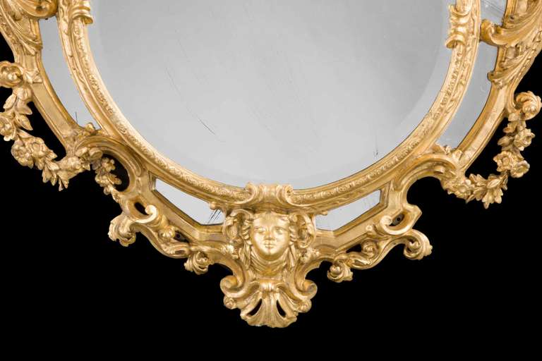 18th Century Italian Giltwood Mirror 1