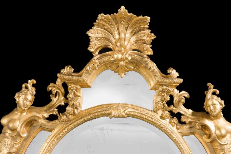 18th Century Italian Giltwood Mirror In Good Condition In Peterborough, Northamptonshire
