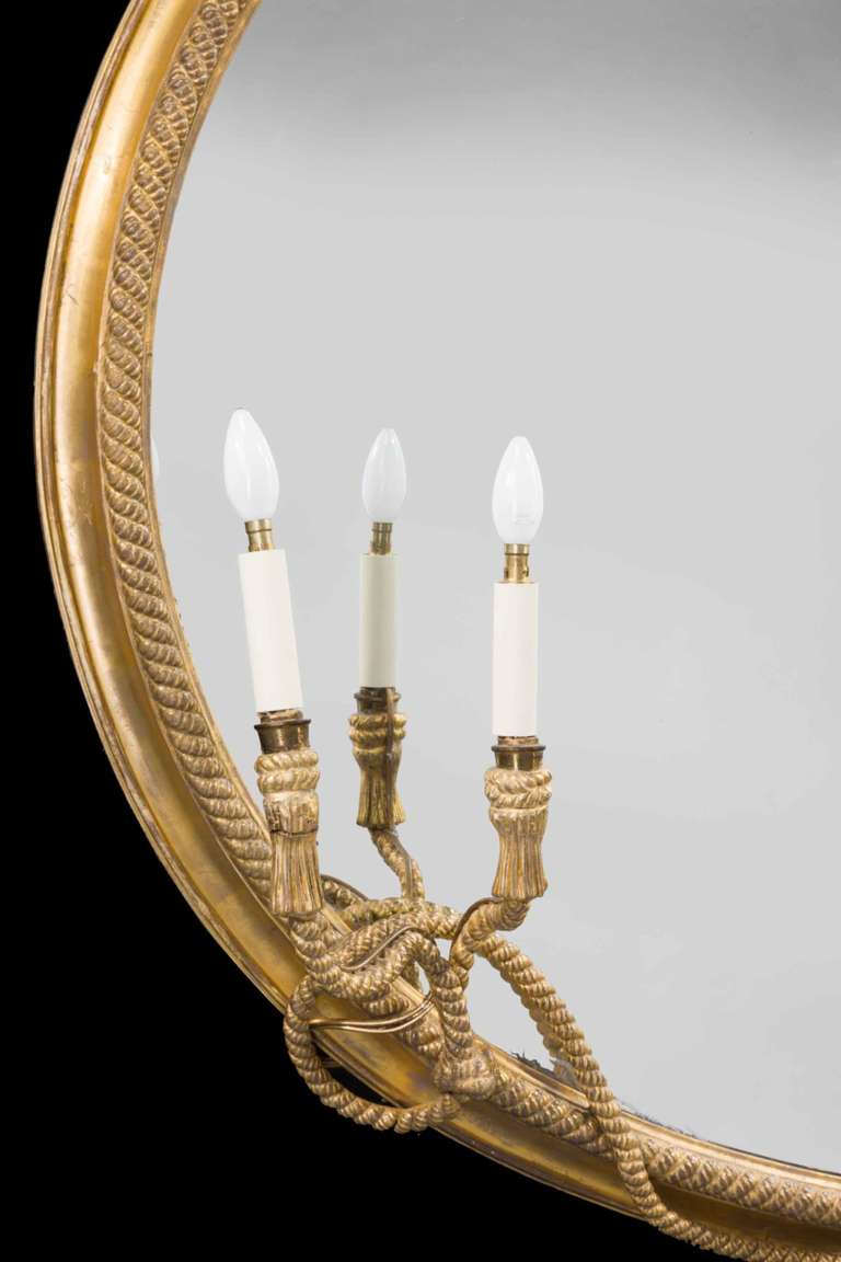 Bois doré Miroir français en bois doré du XIXe siècle en vente