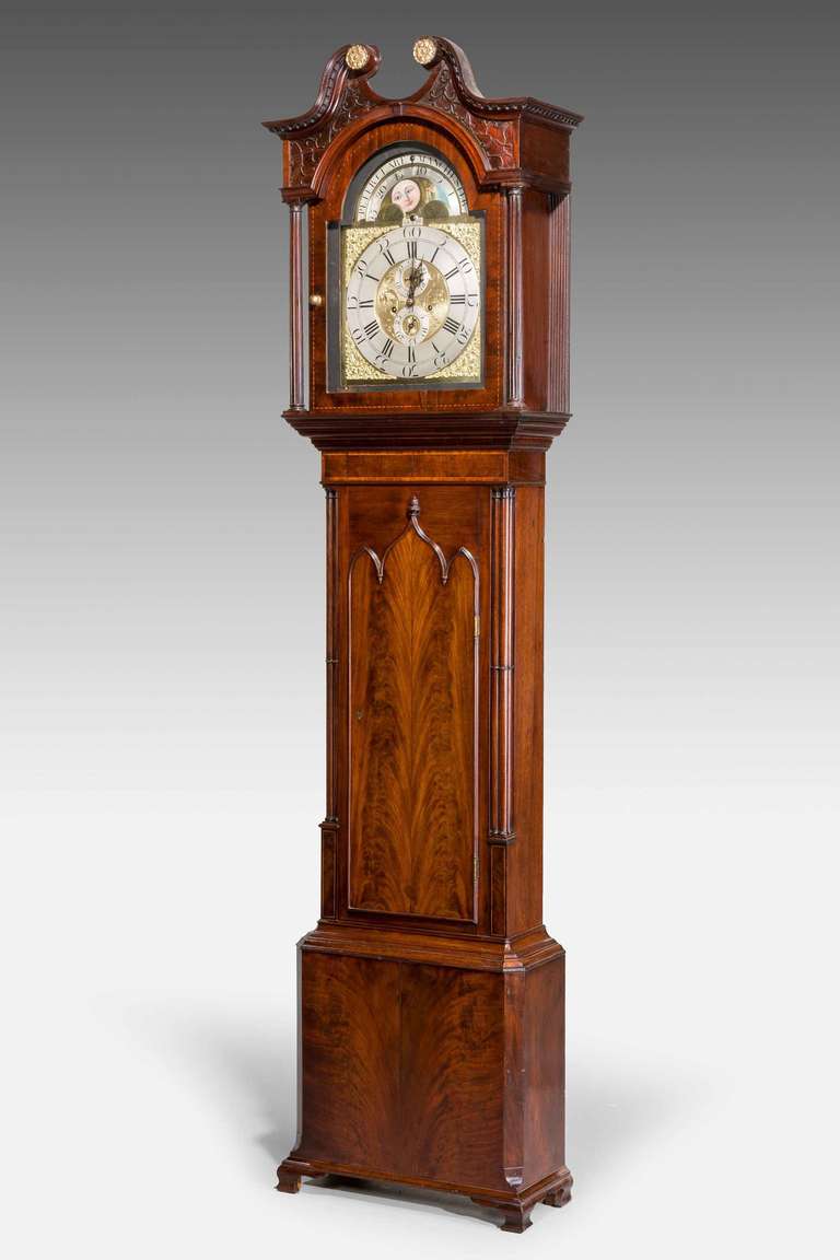 English George III Period Longcase Clock by Peter Clare of Manchester