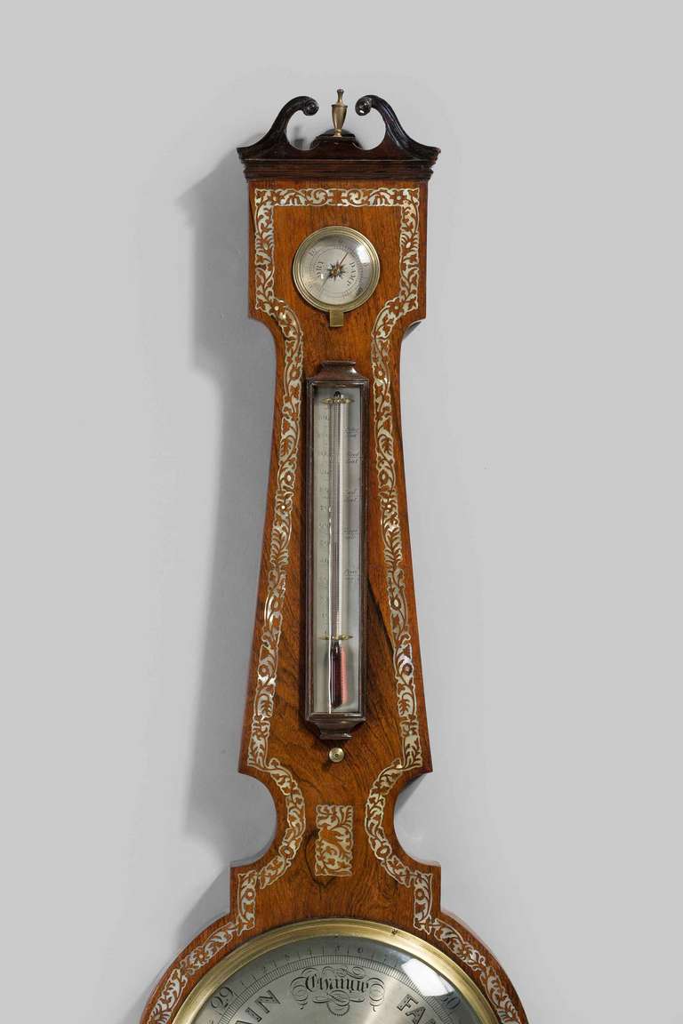 English Regency Period 10ins Dial Barometer