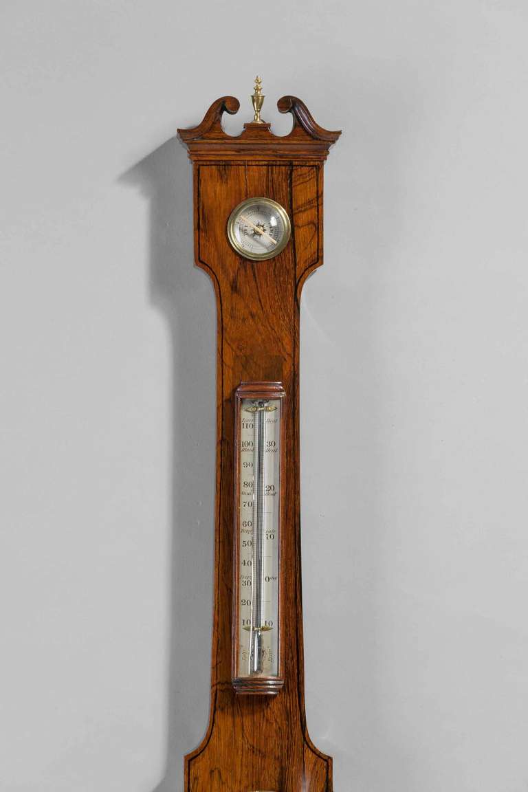 Regency Period 6 ins Dial Barometer by Robinson In Good Condition In Peterborough, Northamptonshire