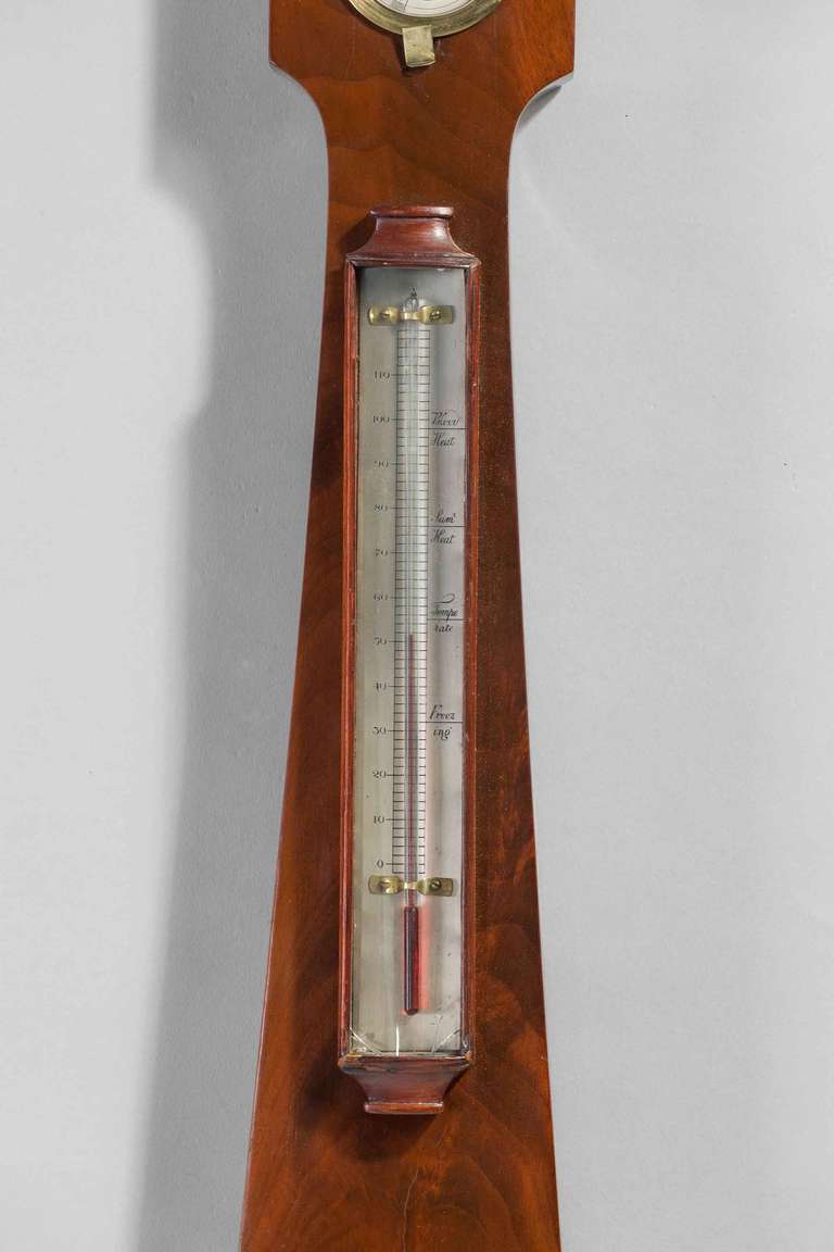 Regency Period 4 ins Dial Barometer by I. Davis of Leeds Yorkshire For Sale 1