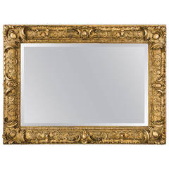 19th Century Giltwood Rectangular Mirror