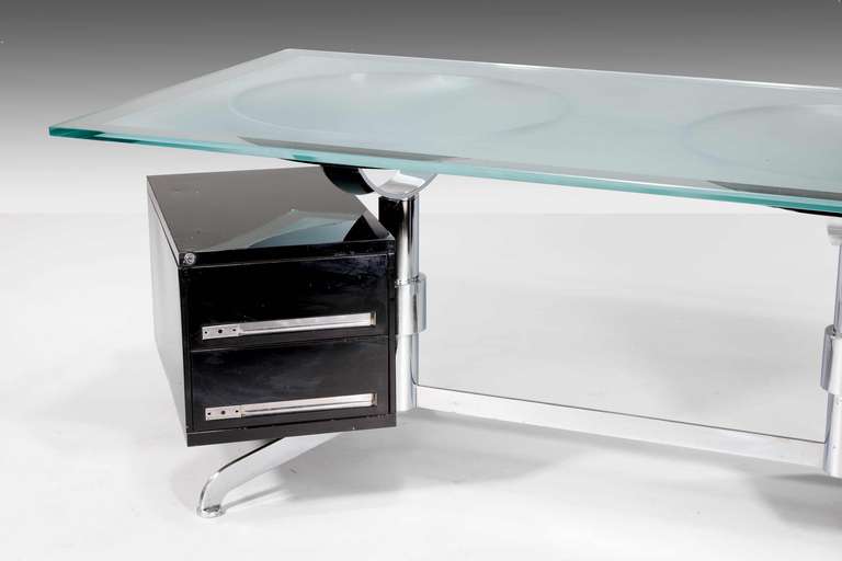 1970s French Chrome Desk 4