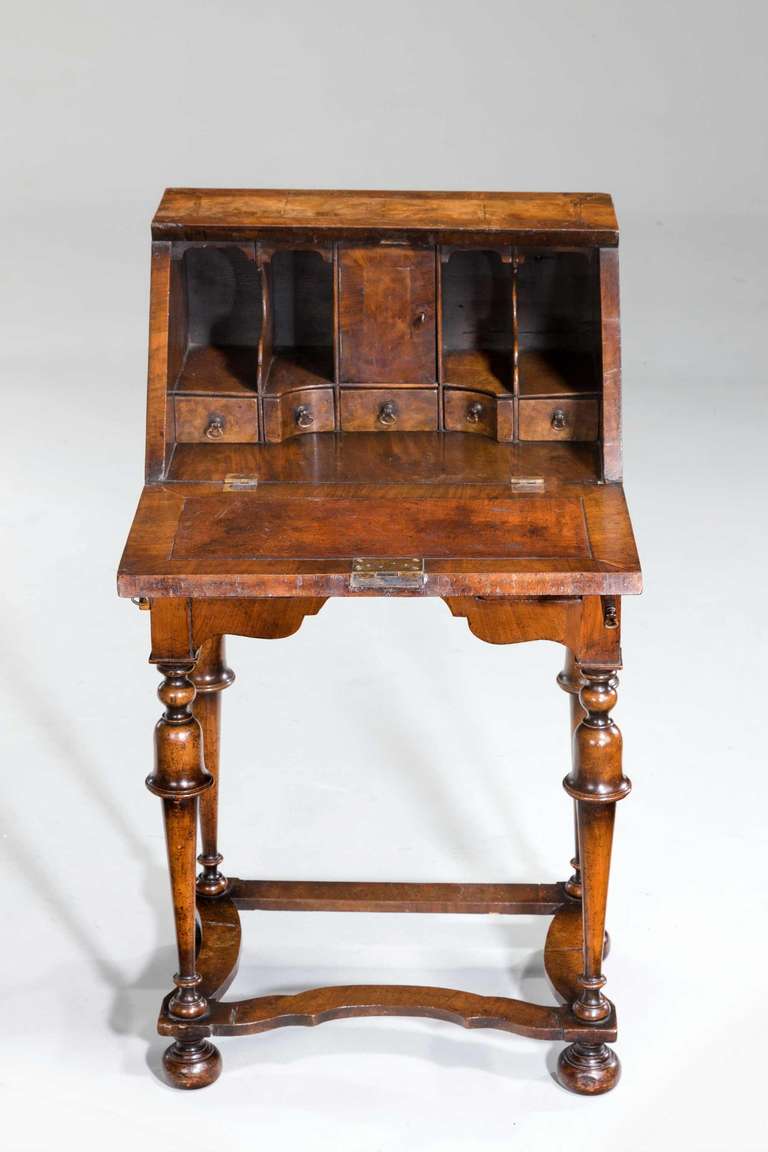 British Walnut Bureau of William and Mary Design