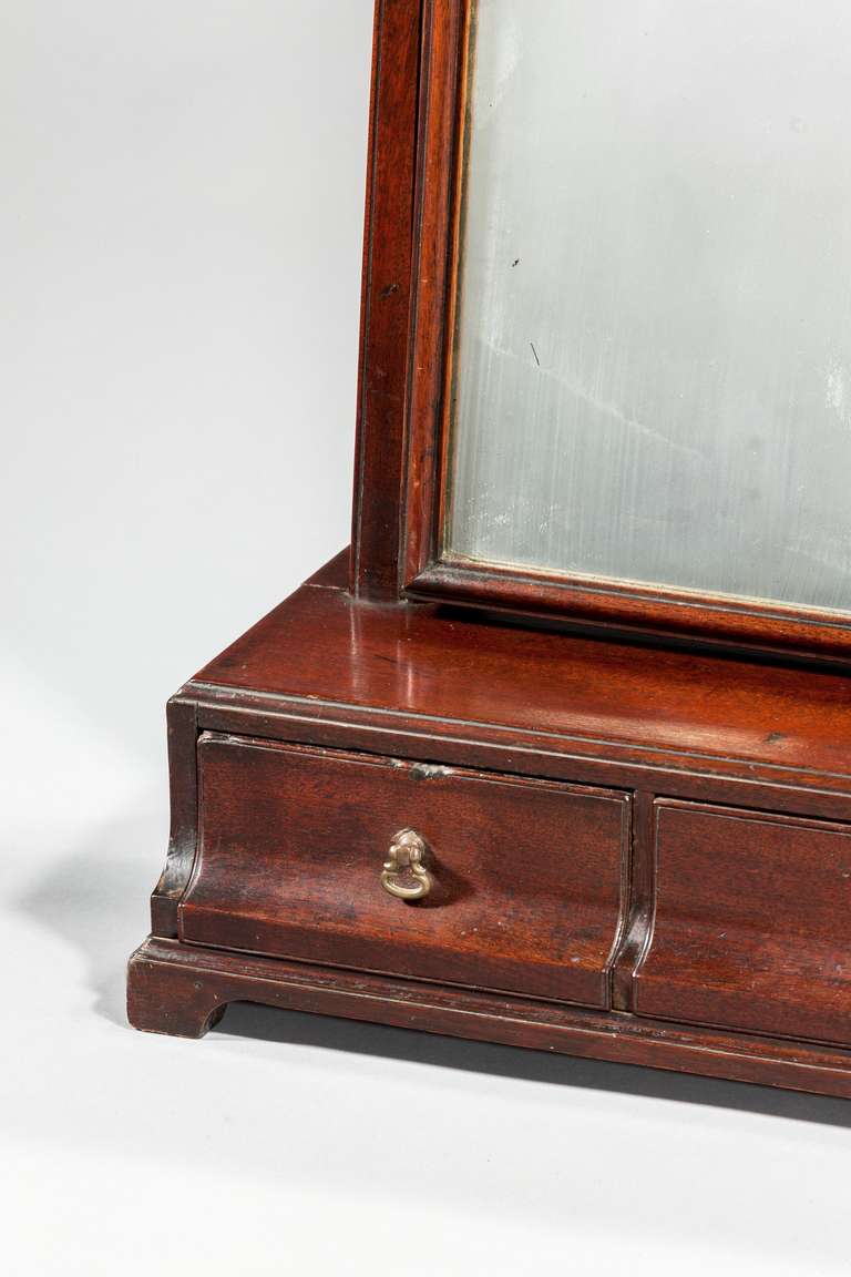 English Mid-18th Century Mahogany Dressing Mirror