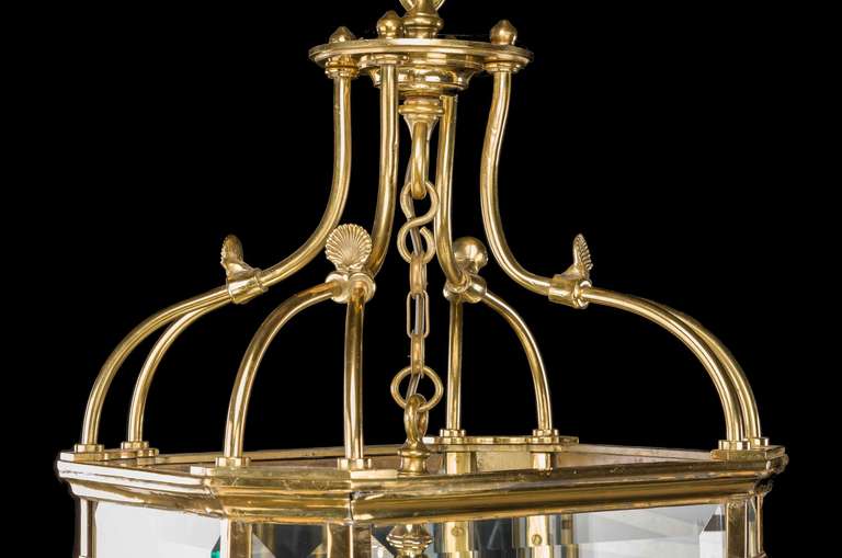 Regency Style Gilt Bronze Lantern In Good Condition For Sale In Peterborough, Northamptonshire