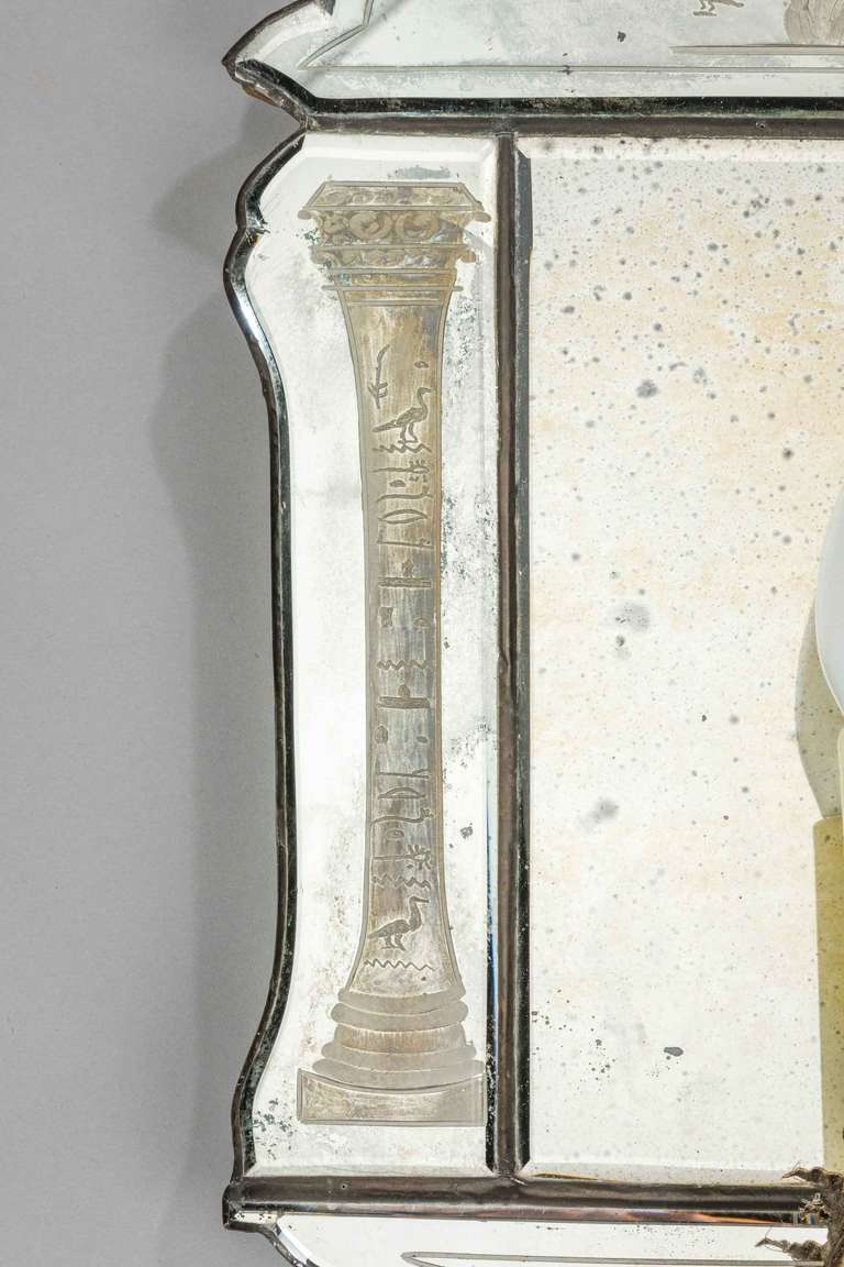 Glass Pair of Mid-20th Century Wall Lights