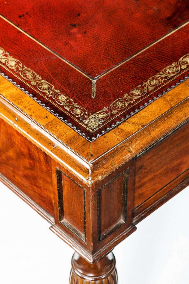 Mahogany Early 19th Century Six-Drawer Writing Table by Gillows