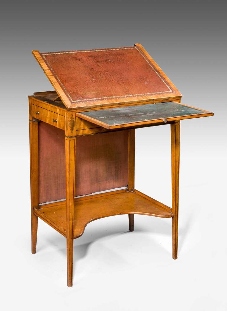 George III Period Writing Screen Table In Good Condition In Peterborough, Northamptonshire