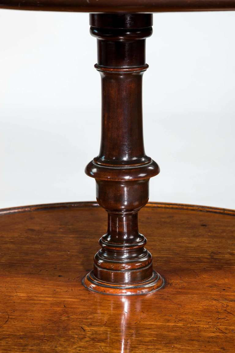 English Chippendale Period Mahogany Dumb Waiter