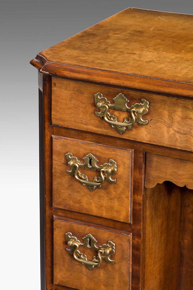 18th Century and Earlier George III Period Knee Hole Desk For Sale