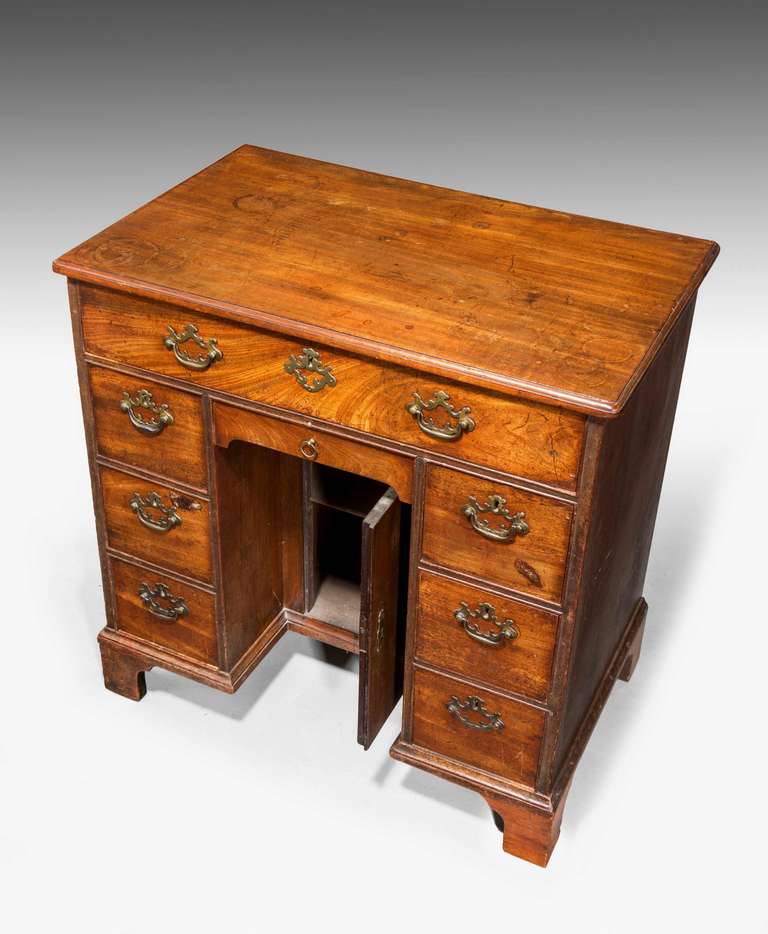 18th Century and Earlier George III Period Kneehole Desk