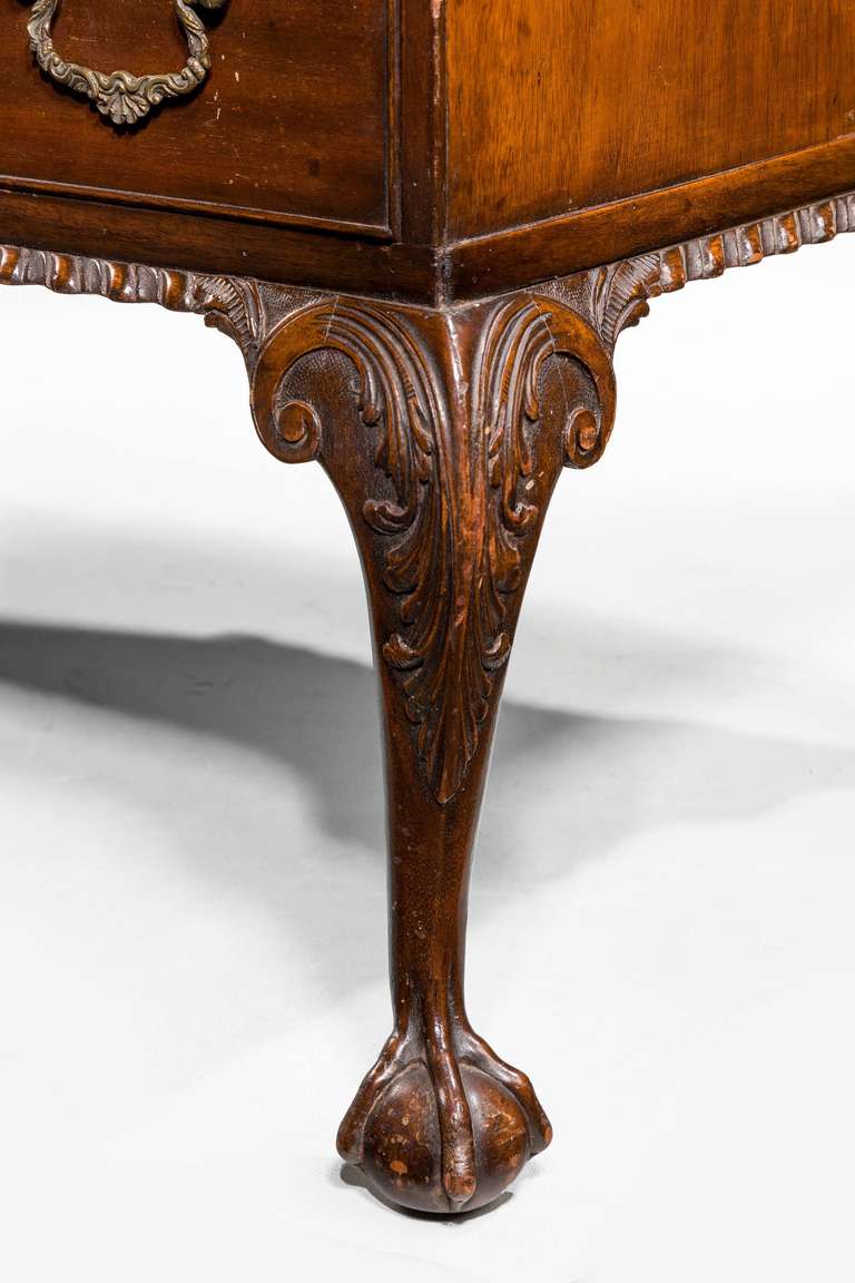 Early 20th Century Chippendale Design Mahogany Writing Table 2