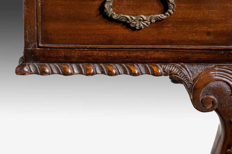Early 20th Century Chippendale Design Mahogany Writing Table 4
