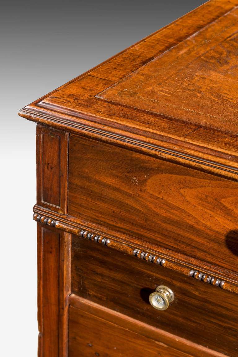 Late 19th Century Walnut Pedestal Desk 1