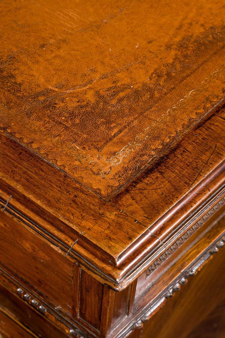 Late 19th Century Walnut Pedestal Desk 2