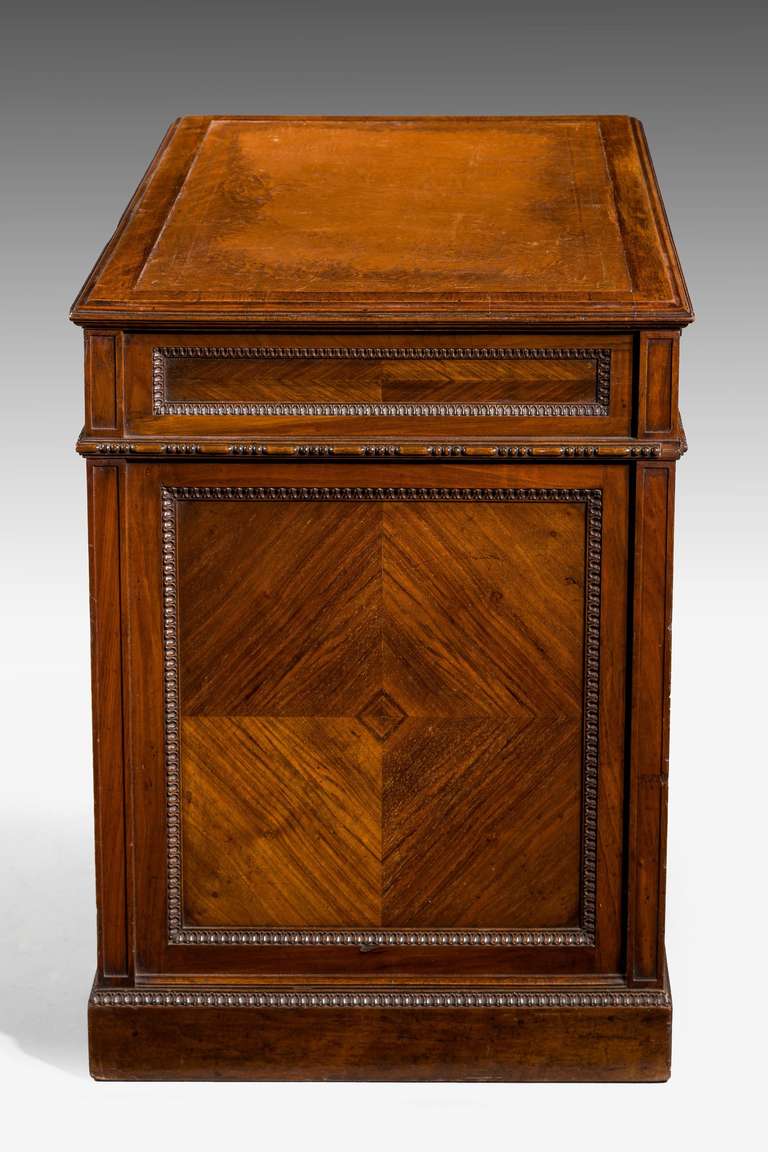 Late 19th Century Walnut Pedestal Desk 3