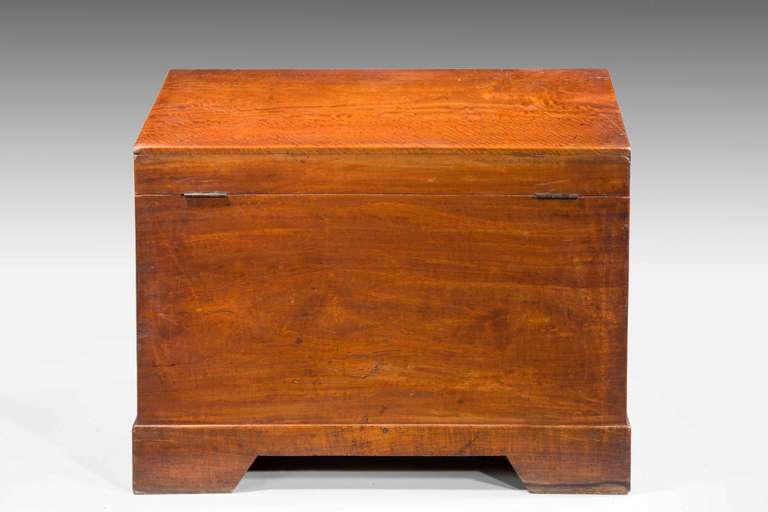 Mid-19th Century Teak Rectangular Lidded Box For Sale 1