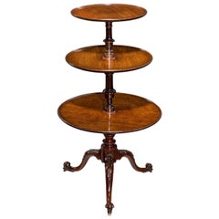 Assiette à oreilles d'agneau en acajou de la période Chippendale