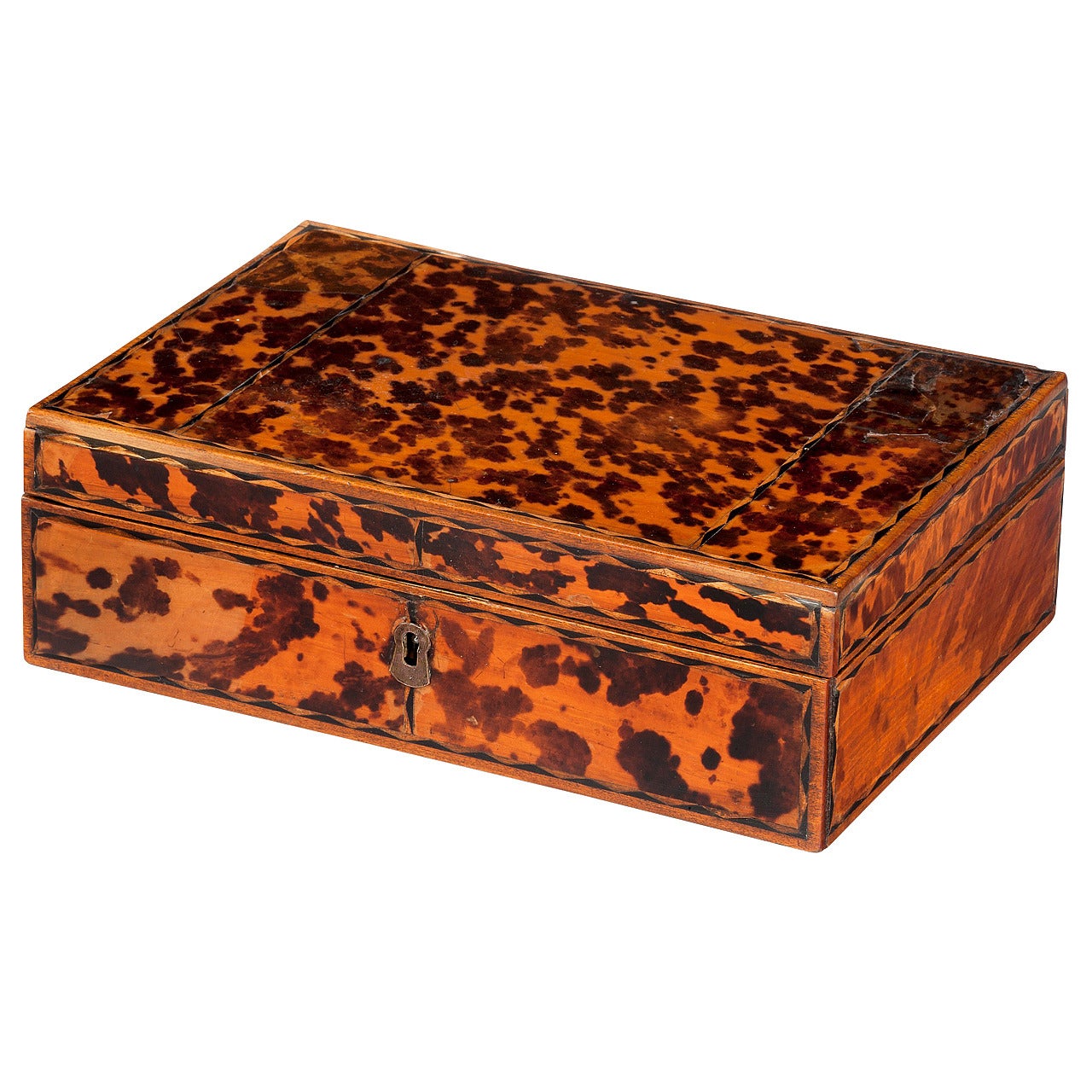 19th Century Tortoiseshell Fitted Box