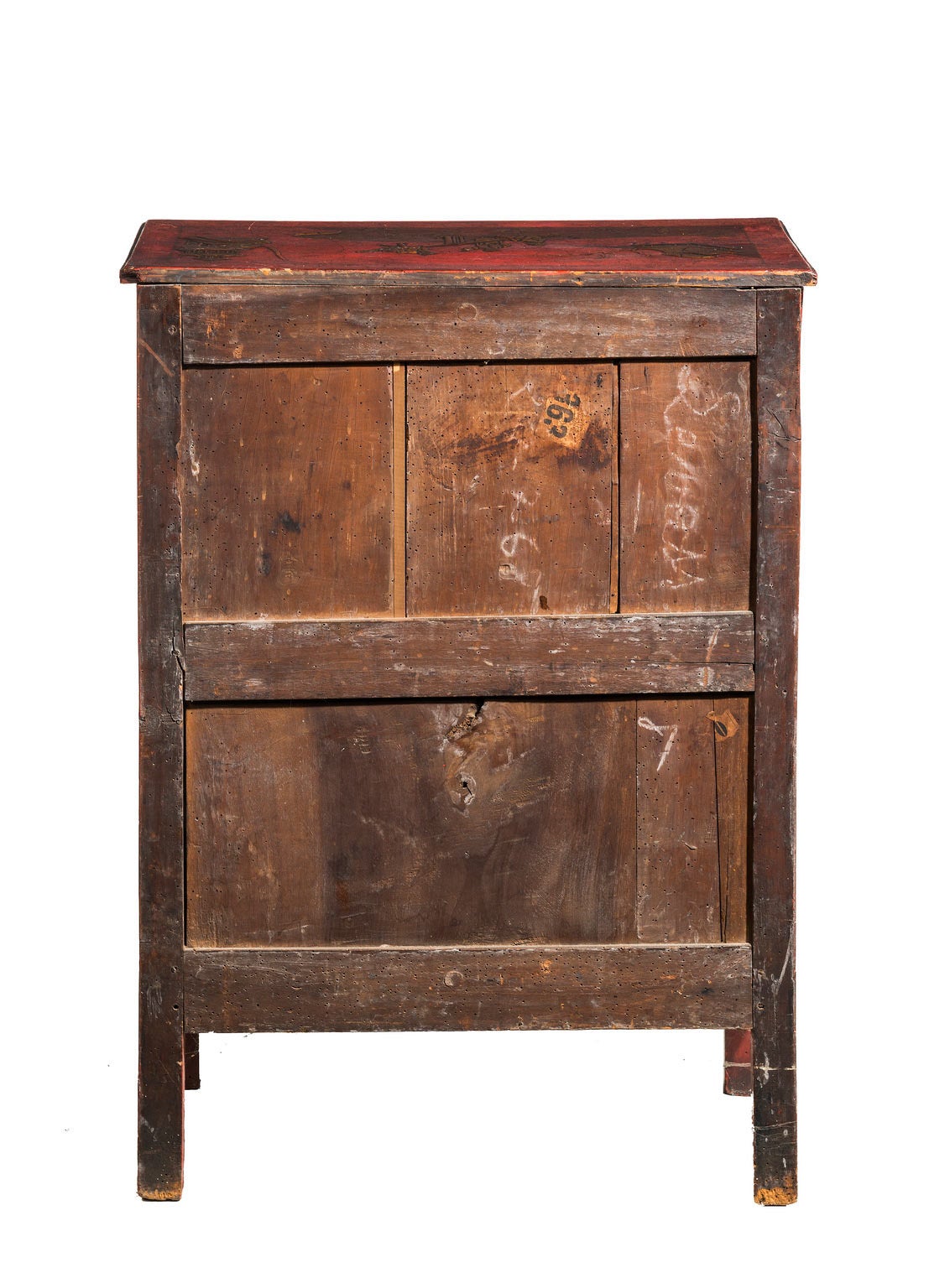 Mid-18th Century Red Lacquered Chest 5