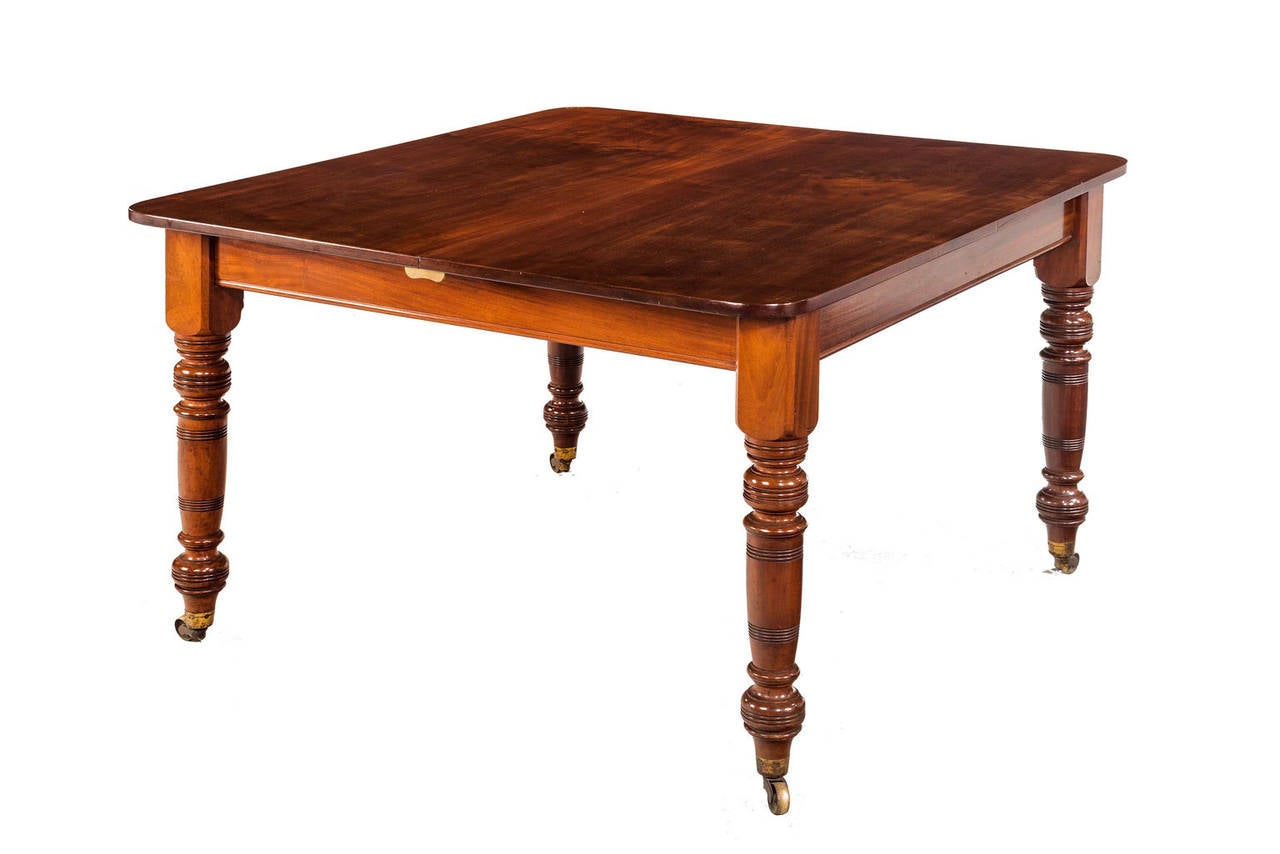 Late Regency Period Square Dining Table 3