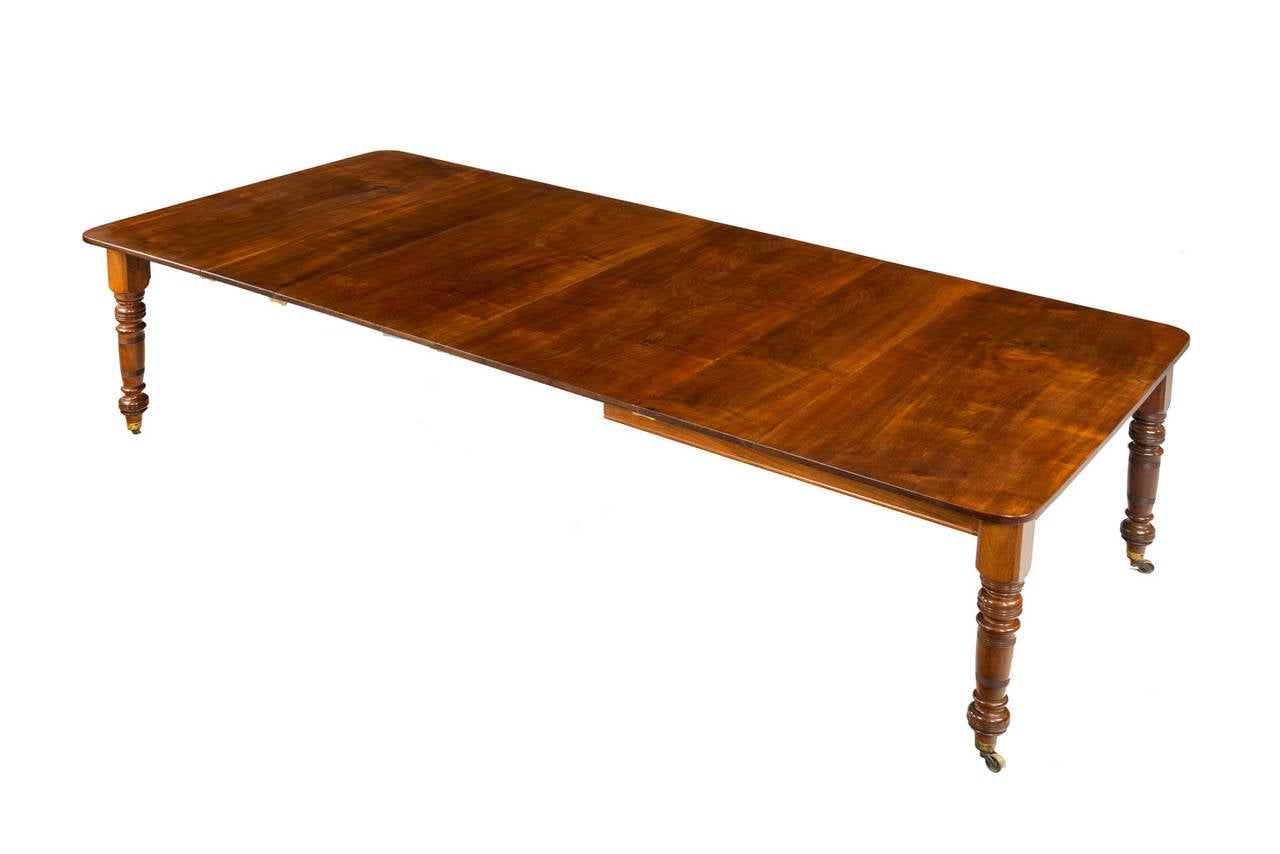 19th Century Late Regency Period Square Dining Table