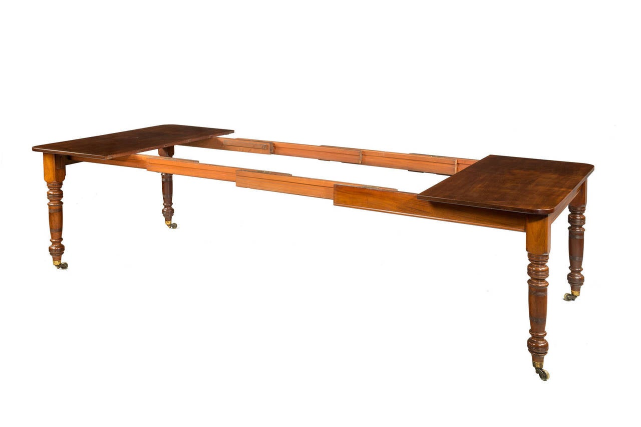 English Late Regency Period Square Dining Table