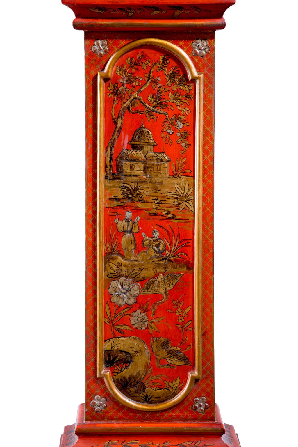 Chinese Early 20th Century Chinoiserie Granddaughter Clock