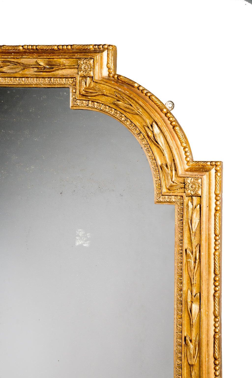 English Late 19th Century Large Over Mantel Mirror